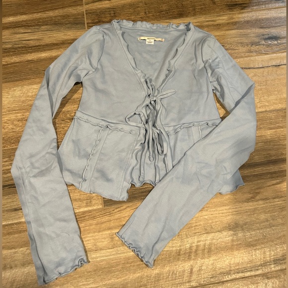 kimichi blue Tops - Kimichi Blue Tie Front Cardigan